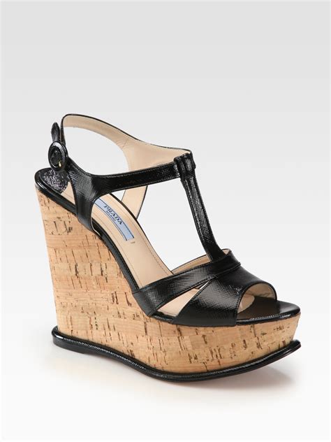 prada shoes wedges|Prada wedge sandals.